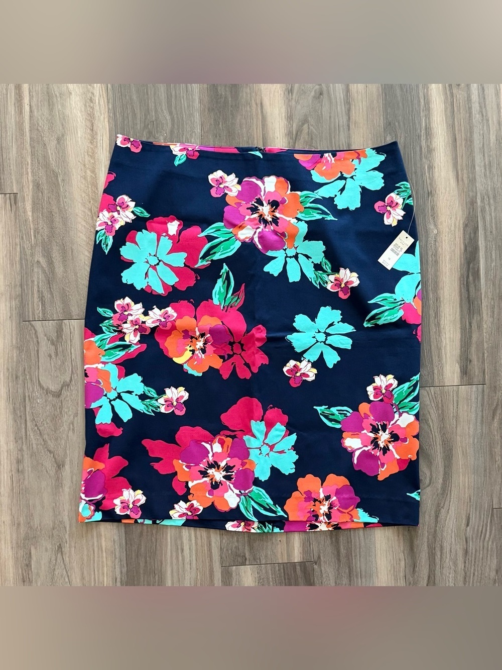 NWT Talbots Hibiscus Print Skirt Size 16